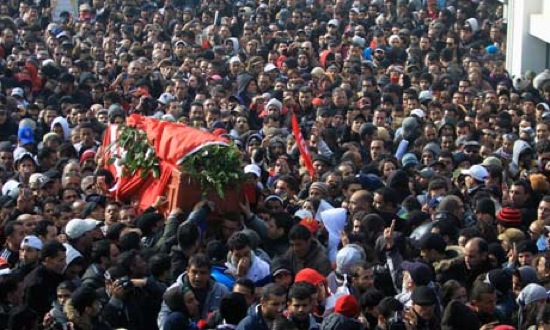 Funeral of murdered Tunisian opposition leader Chokri Belaid