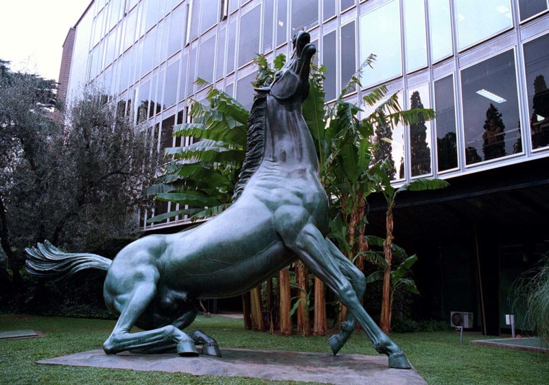 ROMA, 13/12/2000
NELLA FOTO Il Cavallo Rai appena restaurato  Foto- RAVAGLI/INFOPHOTO