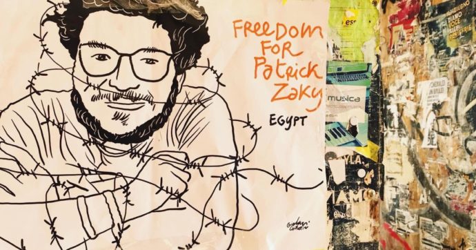 Zaky: Amnesty Bologna, striscioni e foto per sua liberazione nella campagna Amnesty #FreePatrick. ANSA/US AMNESTY ++ NO SALES, EDITORIAL USE ONLY ++