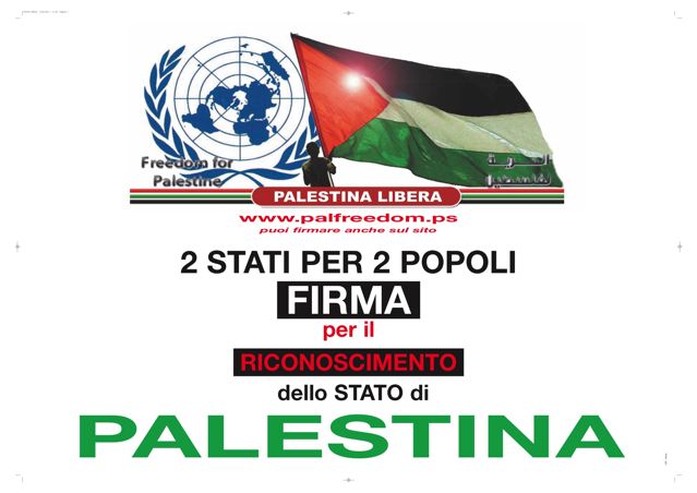 Cgil, Cisl e Uil per il riconoscimento dello Stato palestinese