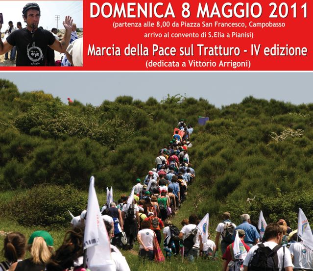 Oggi 8 maggio, Marcia della Pace sul tratturo del Molise dedicata a Vittorio Arrigoni