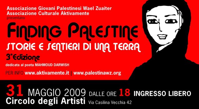Oggi a Roma: La Palestina raccontata dall'arte al Circolo  degli Artisti