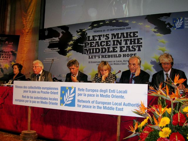 Al via la Conferenza Europea degli Enti Locali per la pace in Medio Oriente