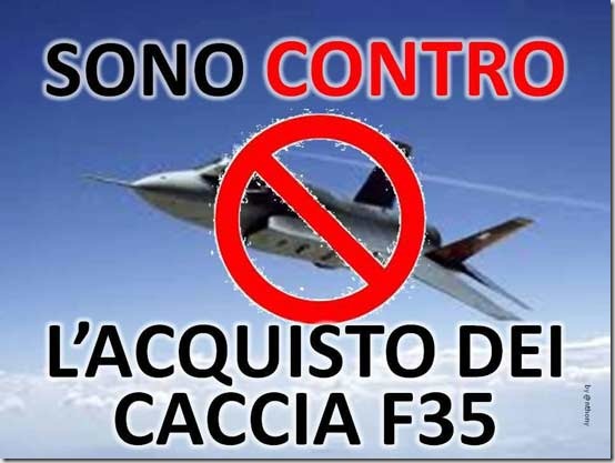 La campagna contro i caccia F-35 chiede di essere ascoltata dal Parlamento
