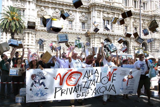Acqua e nucleare, una sola battaglia "In trecentomila per il referendum"