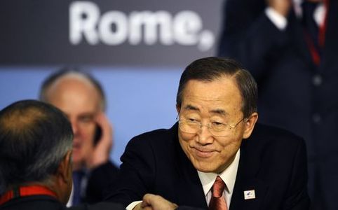 Ban ki-moon: “Fatti passi in avanti, ma l’emergenza cibo è legata al clima”