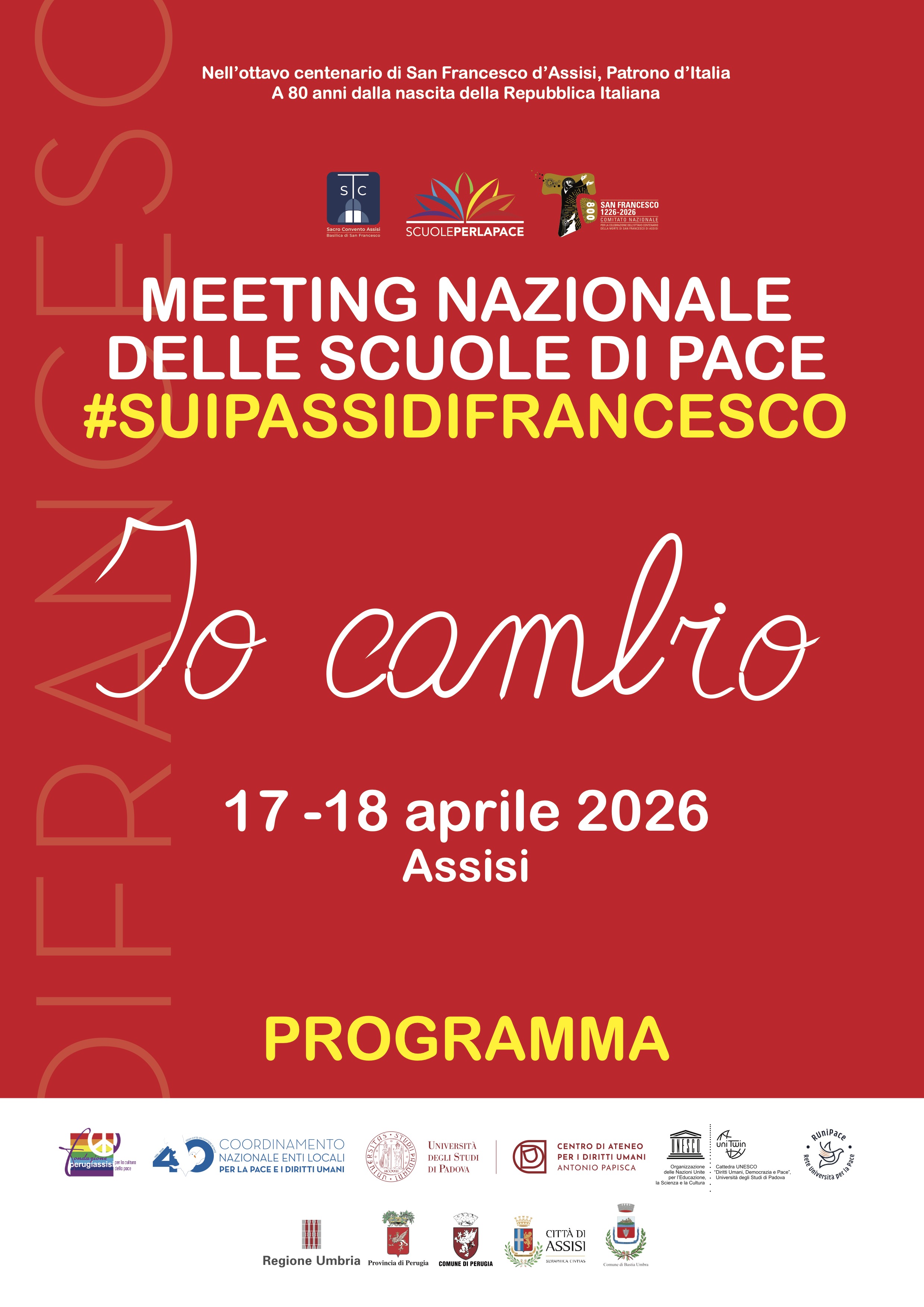 Manifesto Meeting scuole 2026