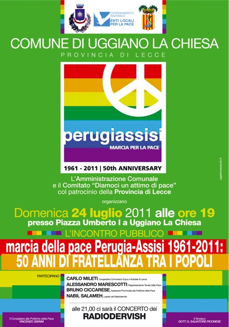 Il 24 luglio a Uggiano La Chiesa: serata per la pace, la solidarietà e la cooperazione internazionale