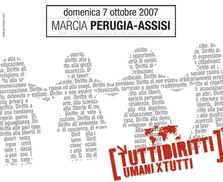 Conferenza stampa di presentazione della Marcia Perugia-Assisi e della Settimana della pace. Il 27 settembre a Roma