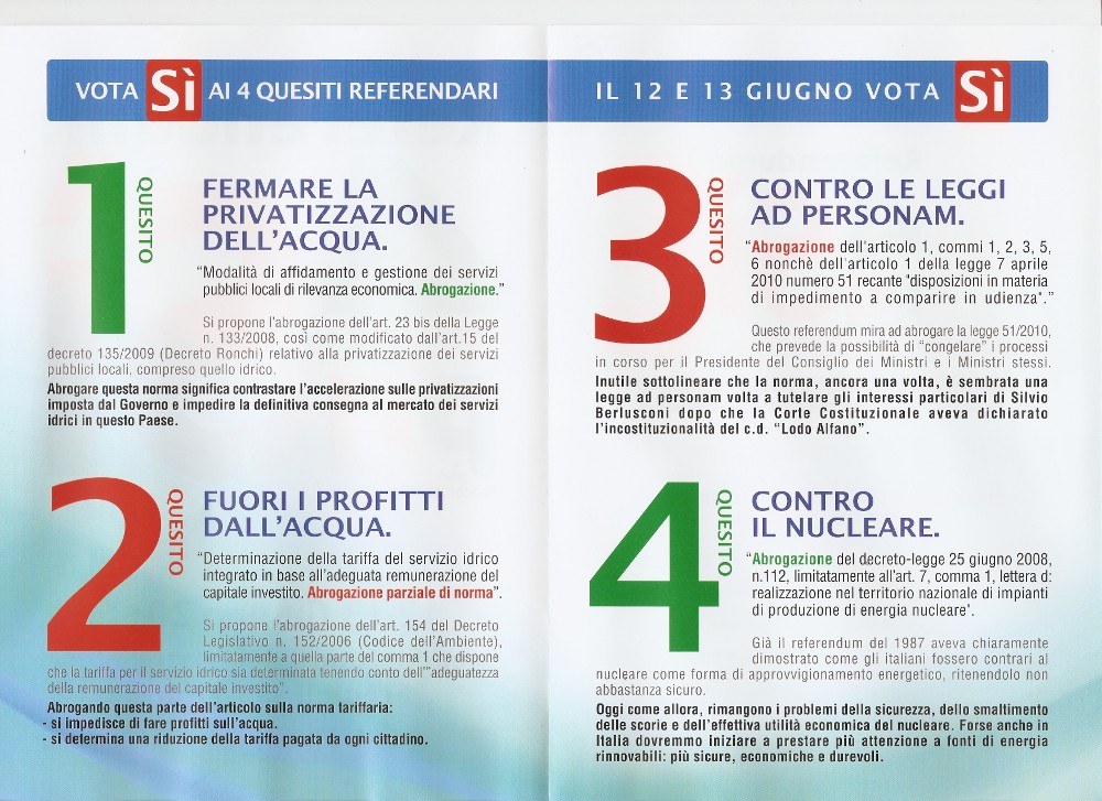 Referendum, l’appello delle associazioni: “Si gioca una partita vitale"